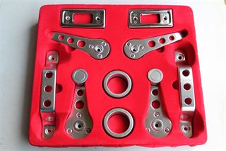 Details van 10-delige chrome deurhendel set