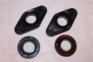 Details van Poly top bevestiging zwart