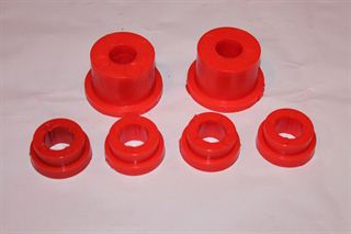 Details van Poly montage rubber set rood (achter)