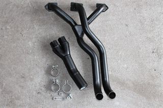 Details van Sportex uitlaat LCB spruitstuk inc. Y stuk